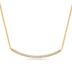 Yellow Gold Diamond Necklace