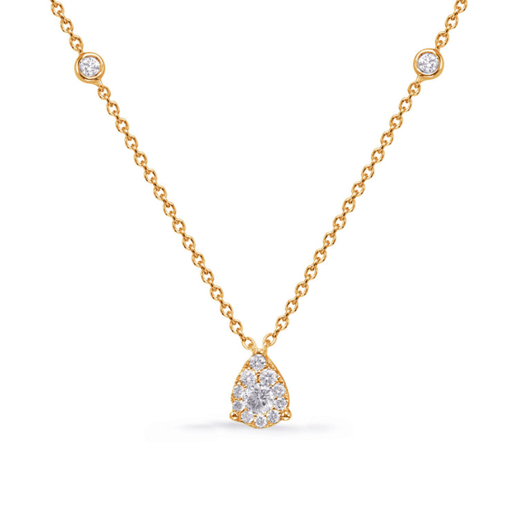 Yellow Gold Diamond Necklace