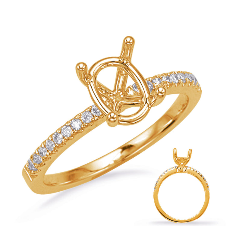 Yellow & White Gold Engagement Ring