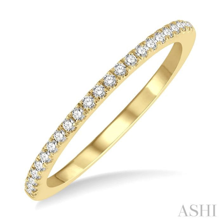 1/6 Ctw Round Cut Diamond Stack Band in 14K Yellow Gold