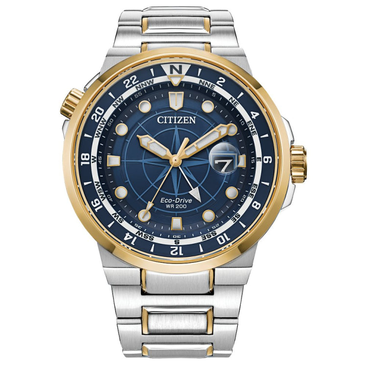 Citizen Eco-Drive Sport Luxury Endeavor Mens Stainless Steel