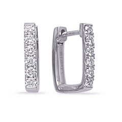 White Gold Diamond Earring