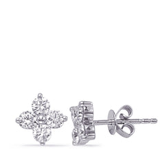 White Gold Diamond Earring