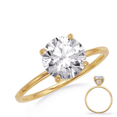 Yellow & White Gold Engagement Ring 1.5C