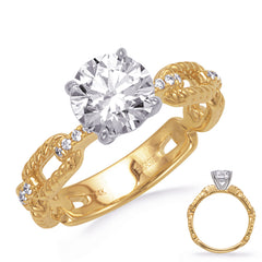Yellow & White Gold Engagement Ring