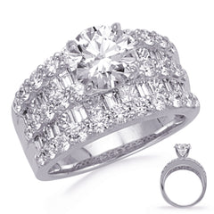 White Gold Diamond Engagement Ring