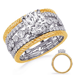 Yellow & White Gold Engagement Ring