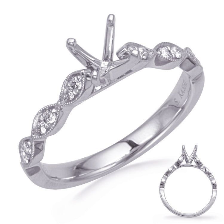 White Gold Diamond Engagement Ring
