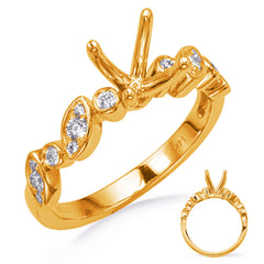 Yellow & White Gold Engagement Ring
