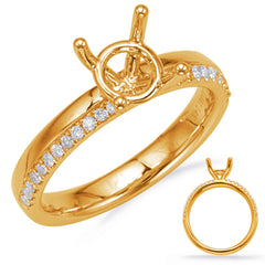 14 Kt Yellow Gold Classic Engagement Rings