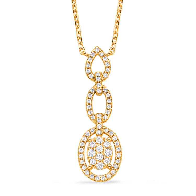 Yellow Gold Diamond Necklace