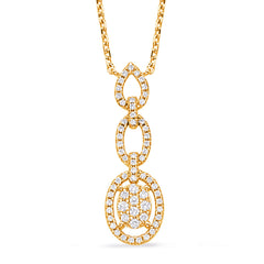 Yellow Gold Diamond Necklace