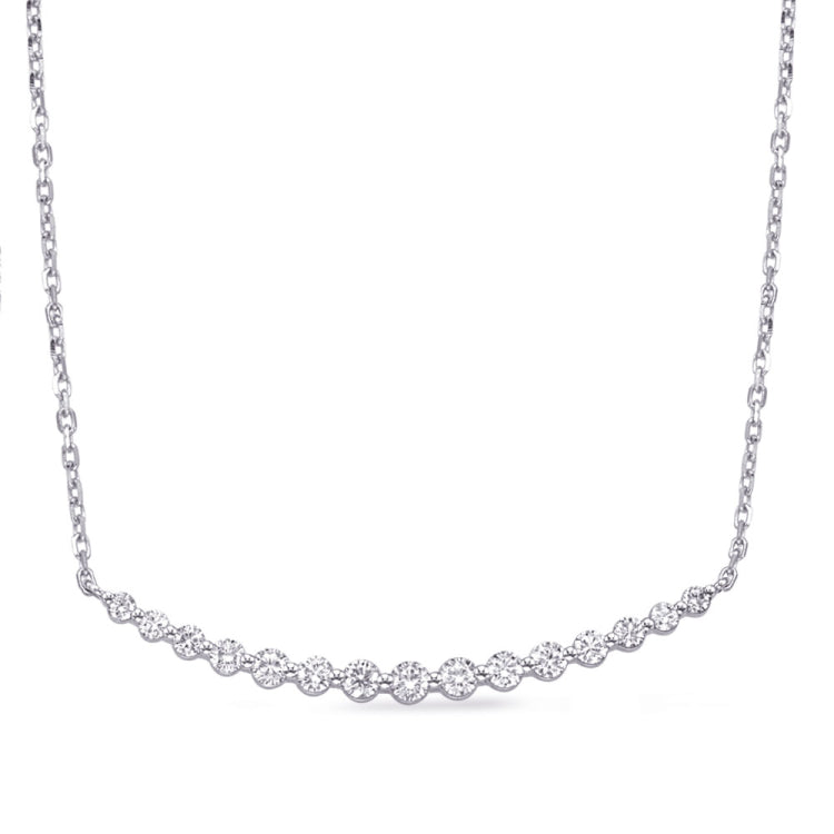 Whiite Gold Diamond Necklace