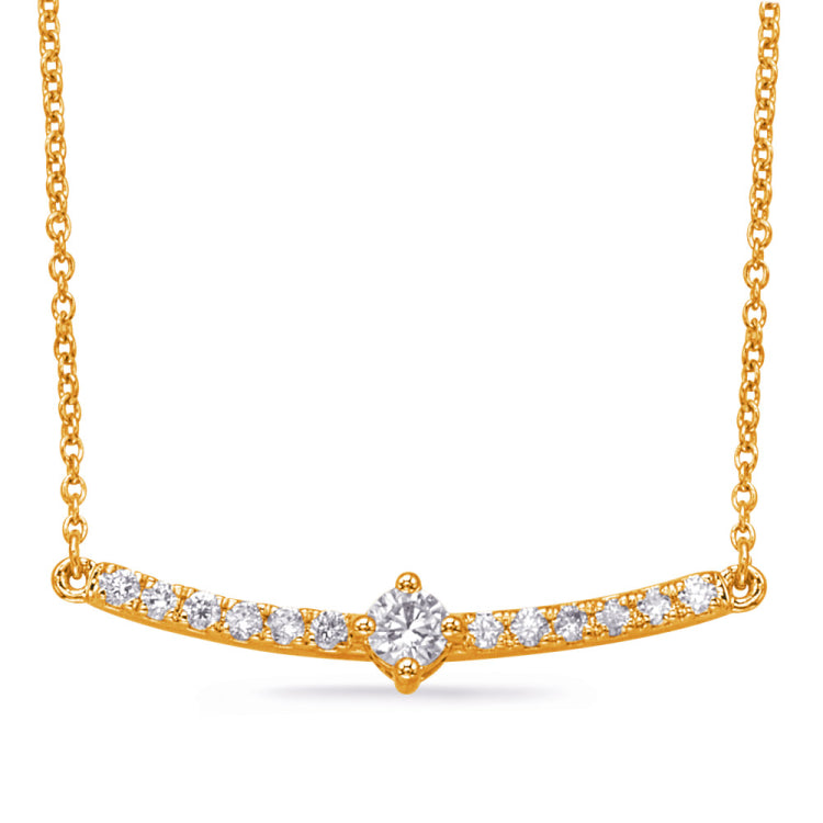 Yellow Gold Diamond Necklace