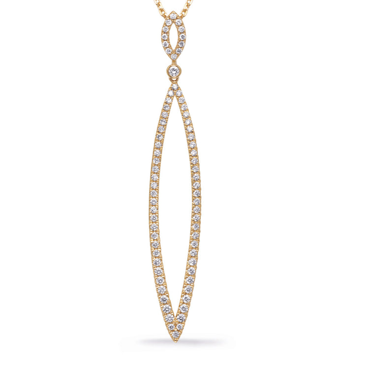 Yellow Gold Diamond Necklace