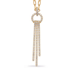 Yellow Gold Diamond Necklace