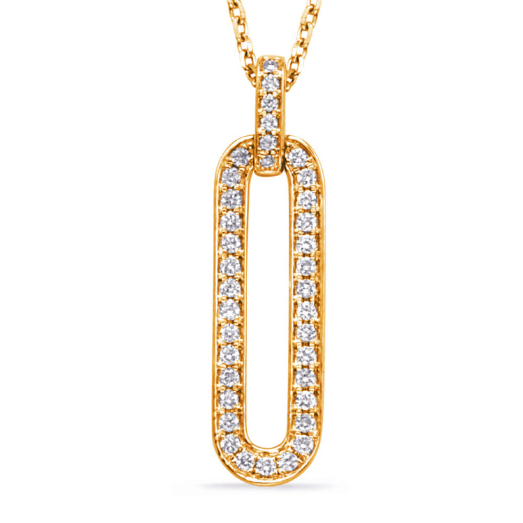 Yellow Gold Diamond Necklace