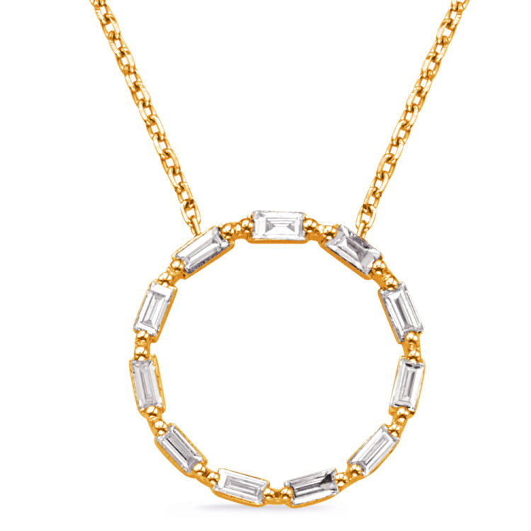 Yellow Gold Diamond Necklace