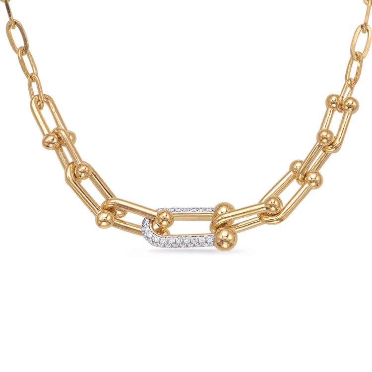 Yellow Gold Diamond Necklace