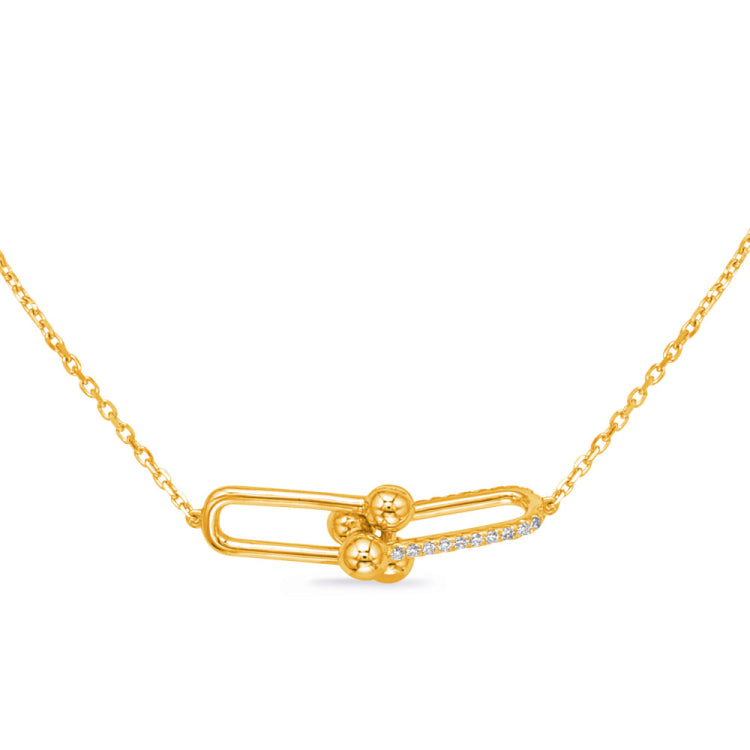 Yellow Gold Diamond Necklace