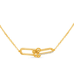 Yellow Gold Diamond Necklace