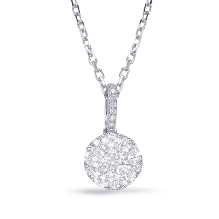 White Gold Diamond Pendant