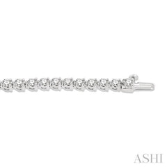 5.00CT RDDM 3 Prong Tennis Bracelet WG 14K-G*