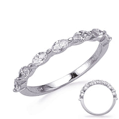 White Gold Diamond Marquise Band