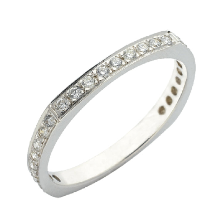 White Gold Pave Ring