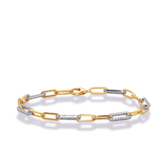 Yellow & White Gold Diamond Bracelet