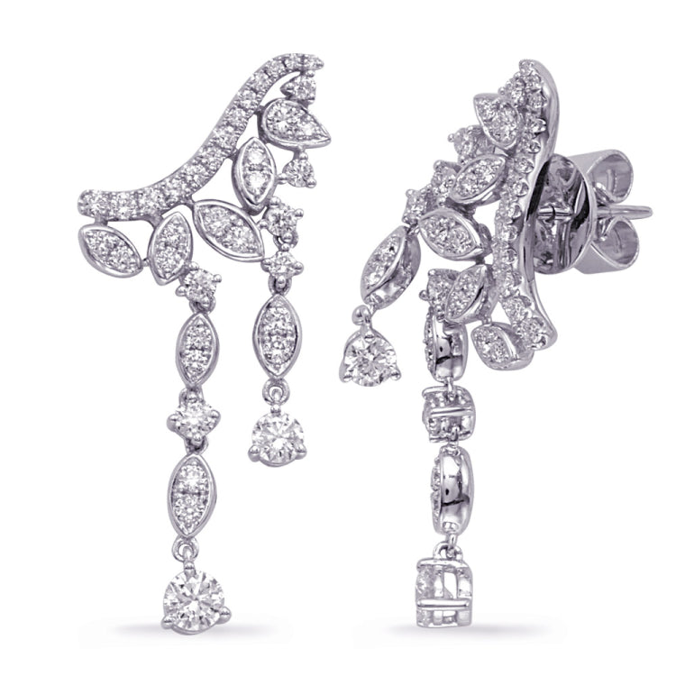 White Gold Diamond Earring