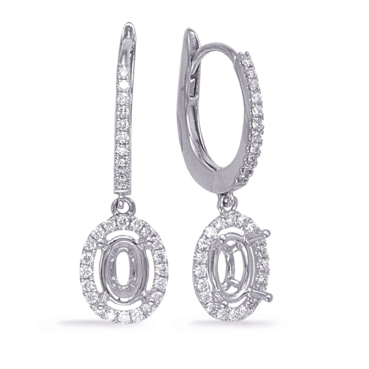 White Gold Diamond Earring