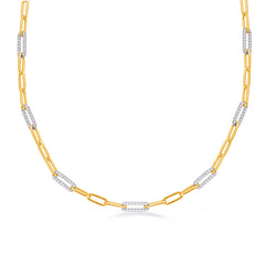 Yellow & White Gold Diamond Necklace