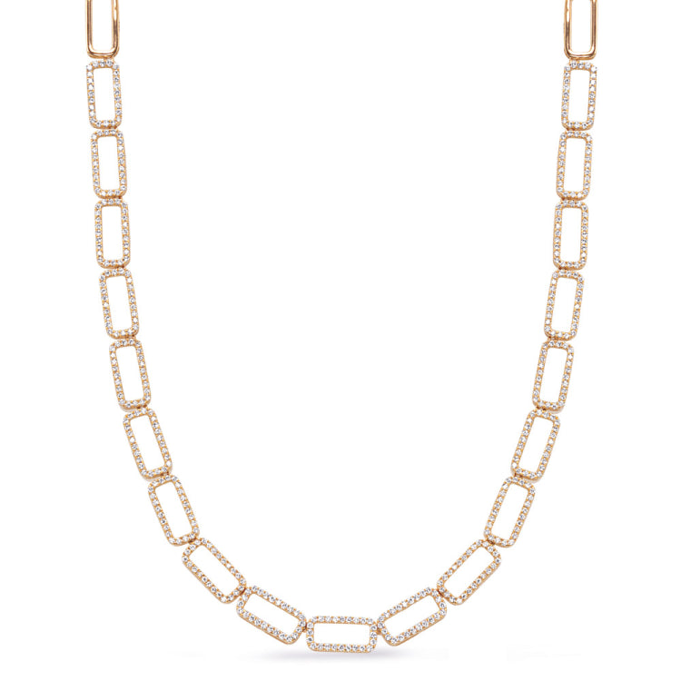 Yellow Gold Diamond Necklace