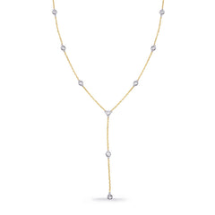 Yellow Gold Diamond By The Yard Necklace