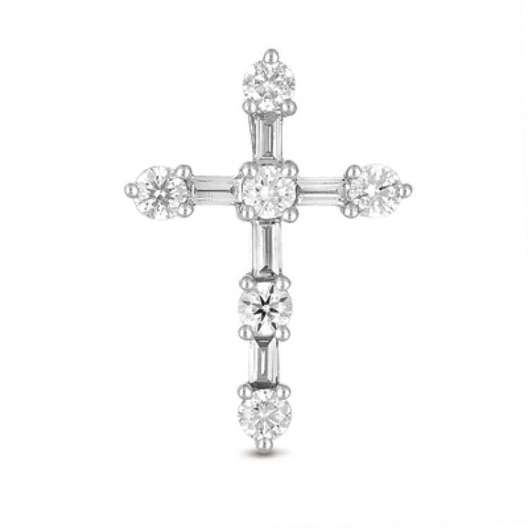 White Gold Cross Pendant