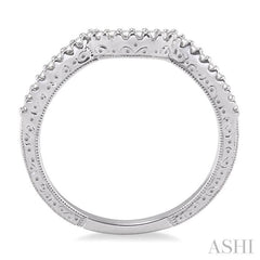 1/8 Ctw Diamond Matching Wedding Band in 14K White Gold