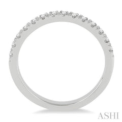 1/3 Ctw Round Cut Diamond Wedding Band in 14K White Gold