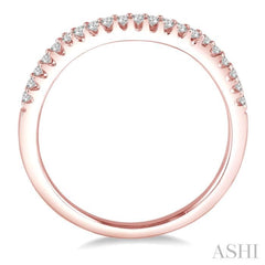 1/6 Ctw Round Cut Diamond Matching Wedding Band in 14K Rose Gold