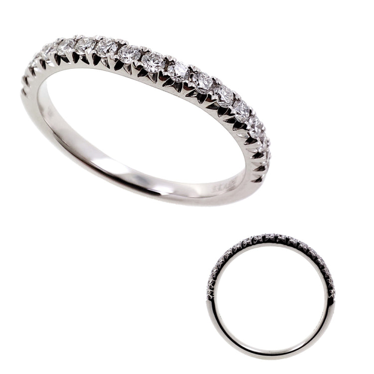 14 KT Rounds Shape White Gold Wedding Band