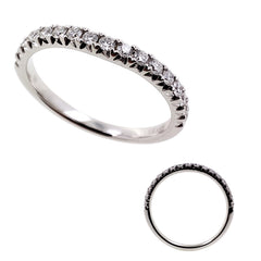 14 KT Rounds Shape White Gold Wedding Band