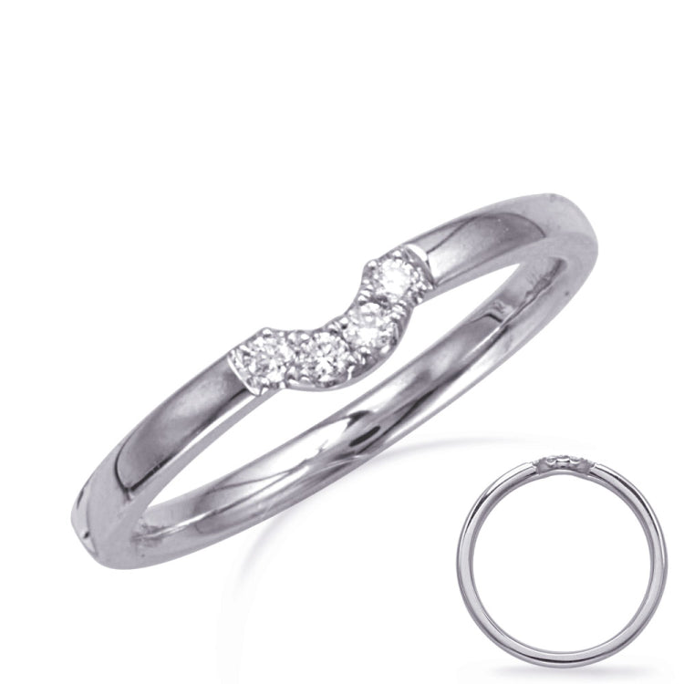 14 KT Rounds Shape White Gold Wedding Band