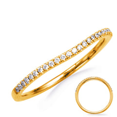 14 KT Rounds Shape Yellow Gold Wedding Band