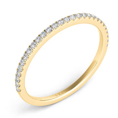 14 KT Rounds Shape Yellow Gold Matching Band