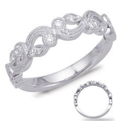 14 KT Rounds Shape White Gold Matching Band