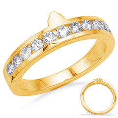 14 KT Rounds Shape Yellow Gold Wedding Band