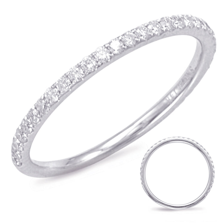 14 KT Rounds Shape White Gold Matching Band