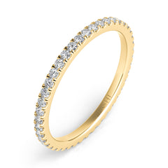 14 KT Rounds Shape Yellow Gold Eternity Band