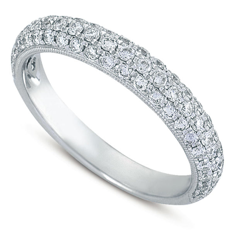 14 KT Rounds Shape Matching Band For Engagement Ring