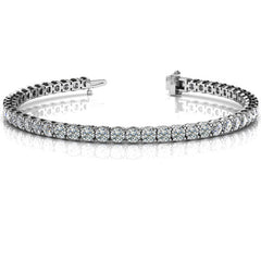 14 KT Rounds Shape Diamond Tennis Bracelet